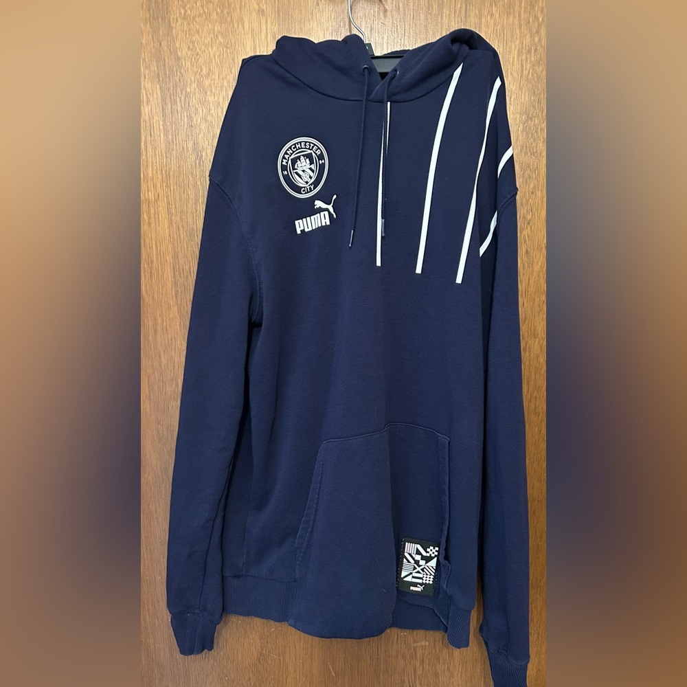 Puma Manchester Football Club Core Hoody - Navy